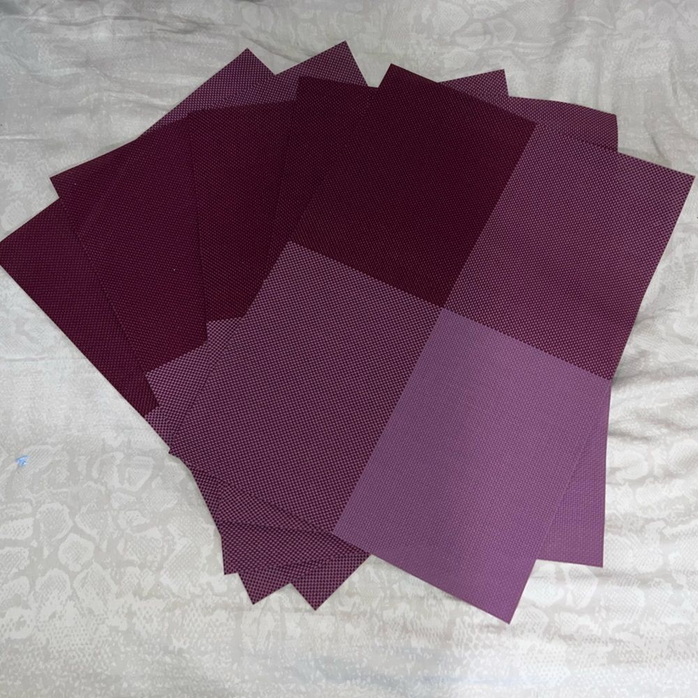 Set of 5 Purple Placemats